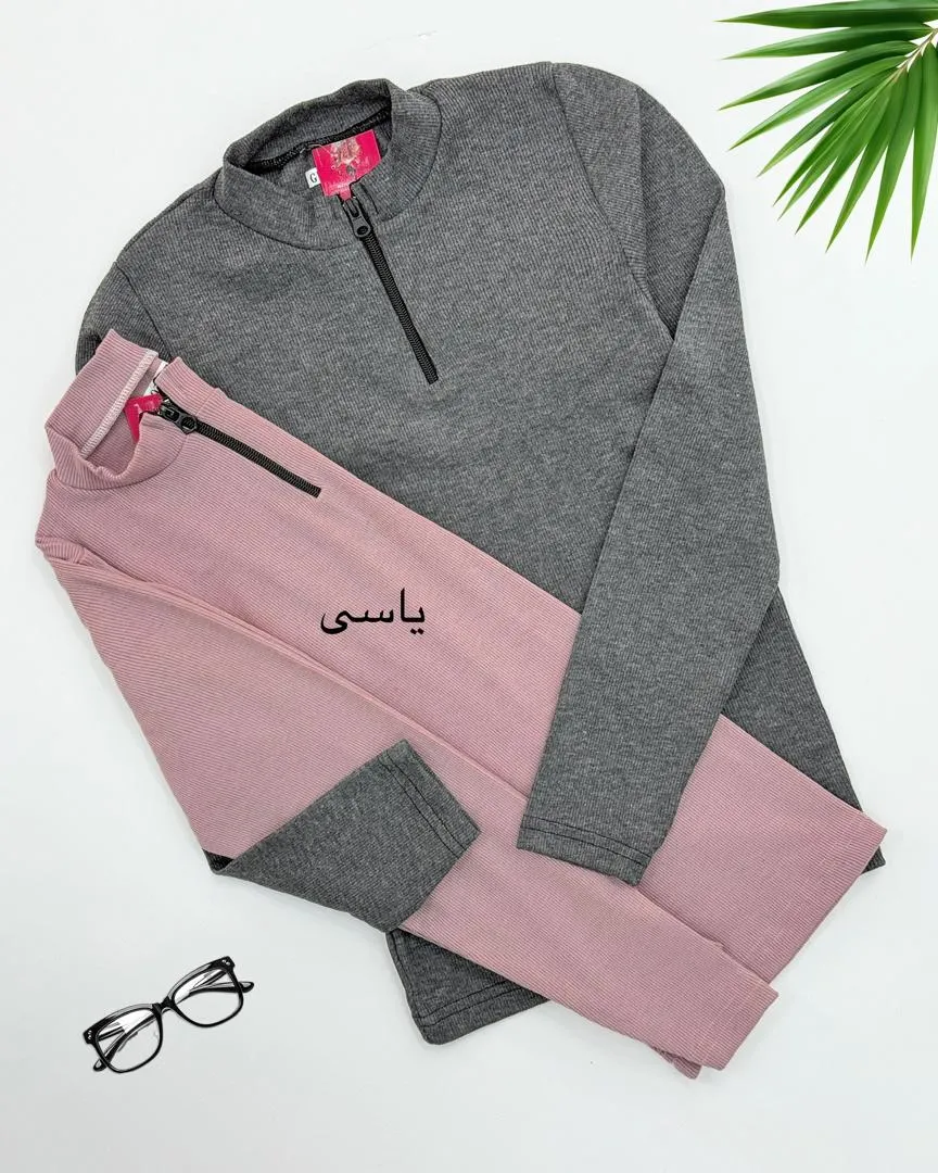 بلوز نیم زیپ یقه سه سانت کد H405