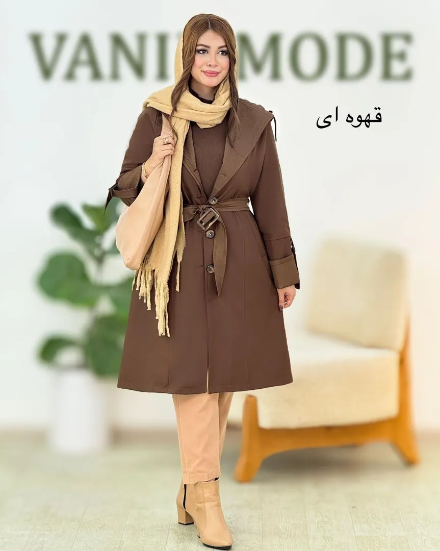 بارانی سانتانا کلاهدار کد H584