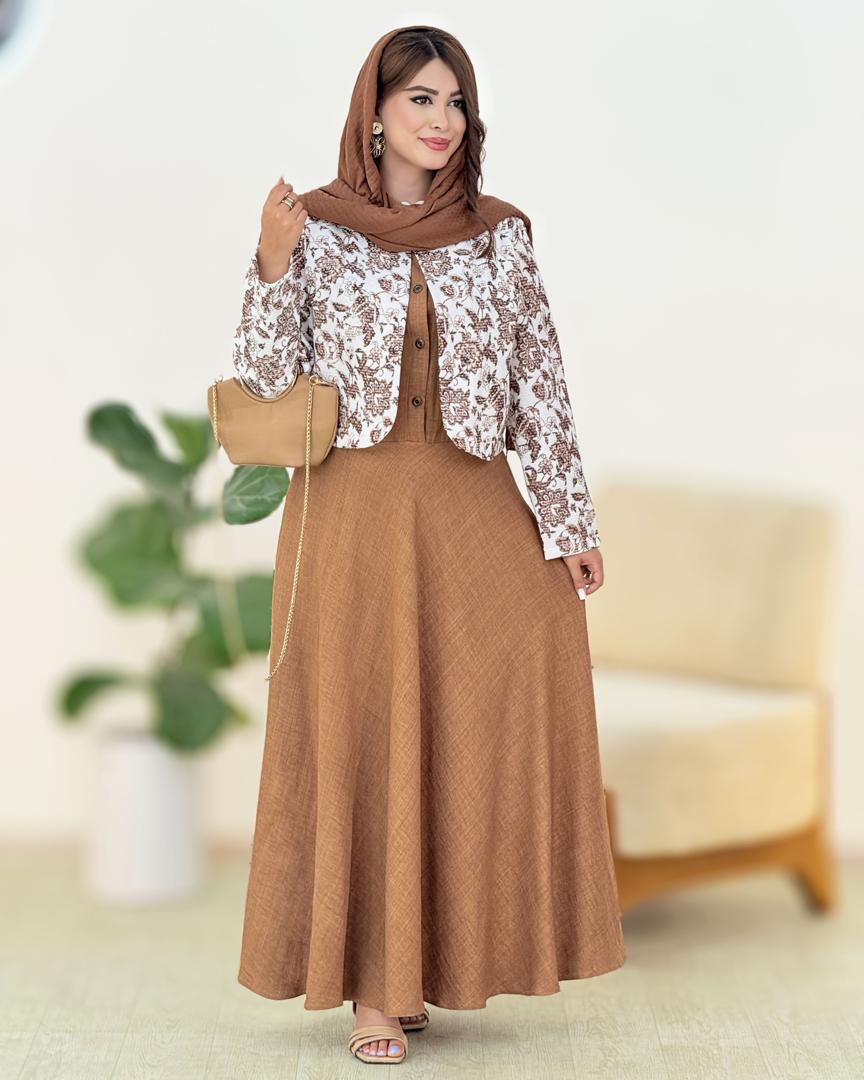 کت سارافون چاپی گلدار کد g618