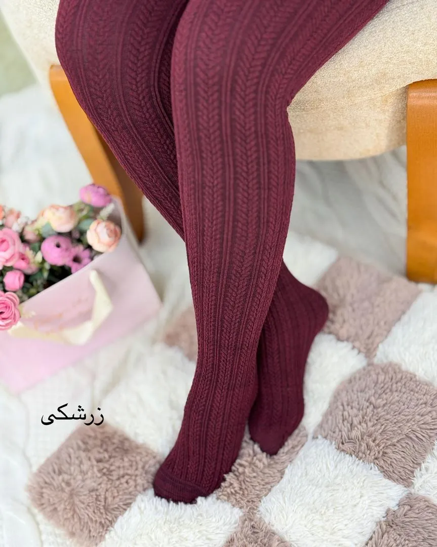 جوراب شلواری گندمی کد H419