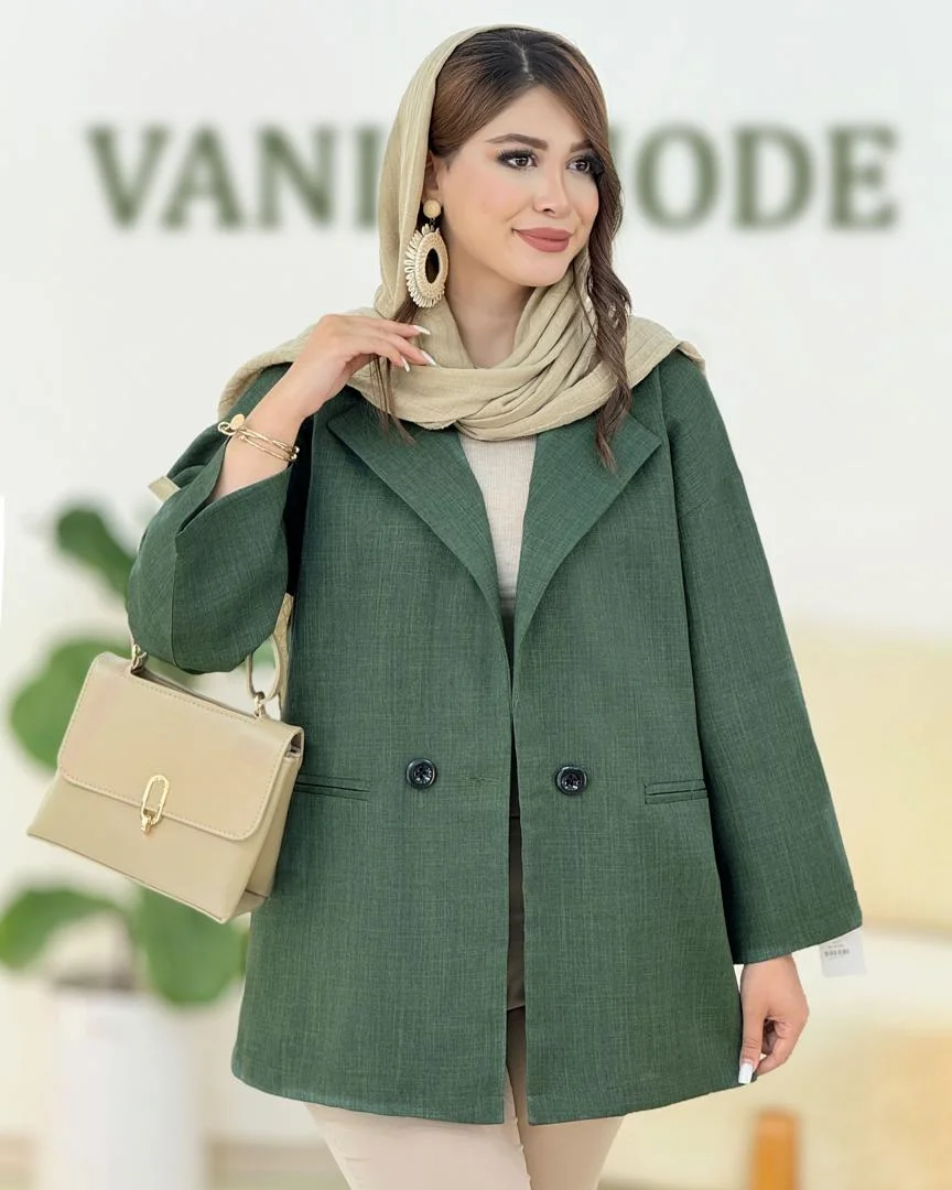 کت شانتون آستین افتاده کدh192