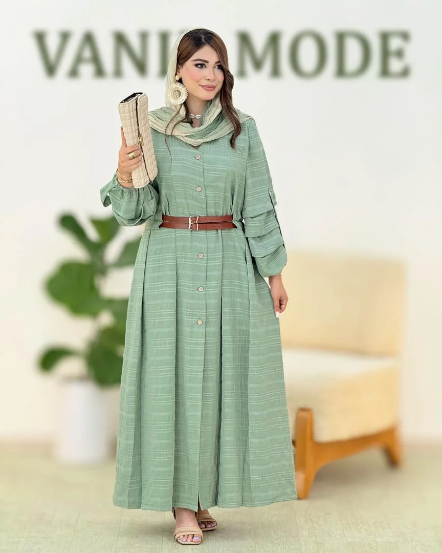 پیراهن آستین پاگون دار کدH308