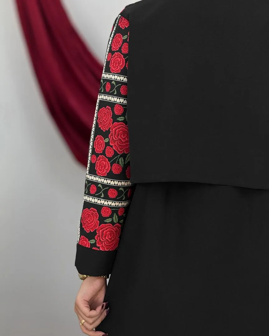 ست کت سارافون کمربنددار زنانه کد h703