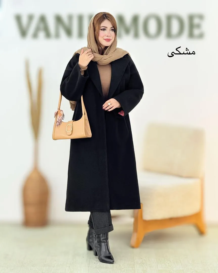 پالتو فوتر بلند جیب دار کد h678