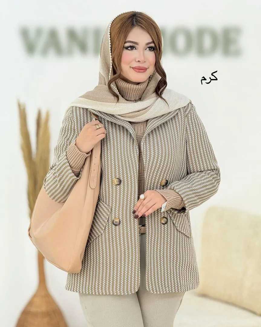 تک کت گندمی جیب دار کد h686