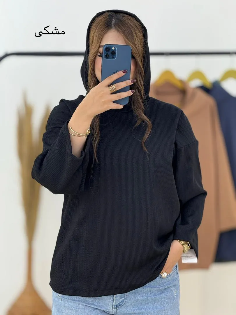 هودی زنانه فری سایز کد h681