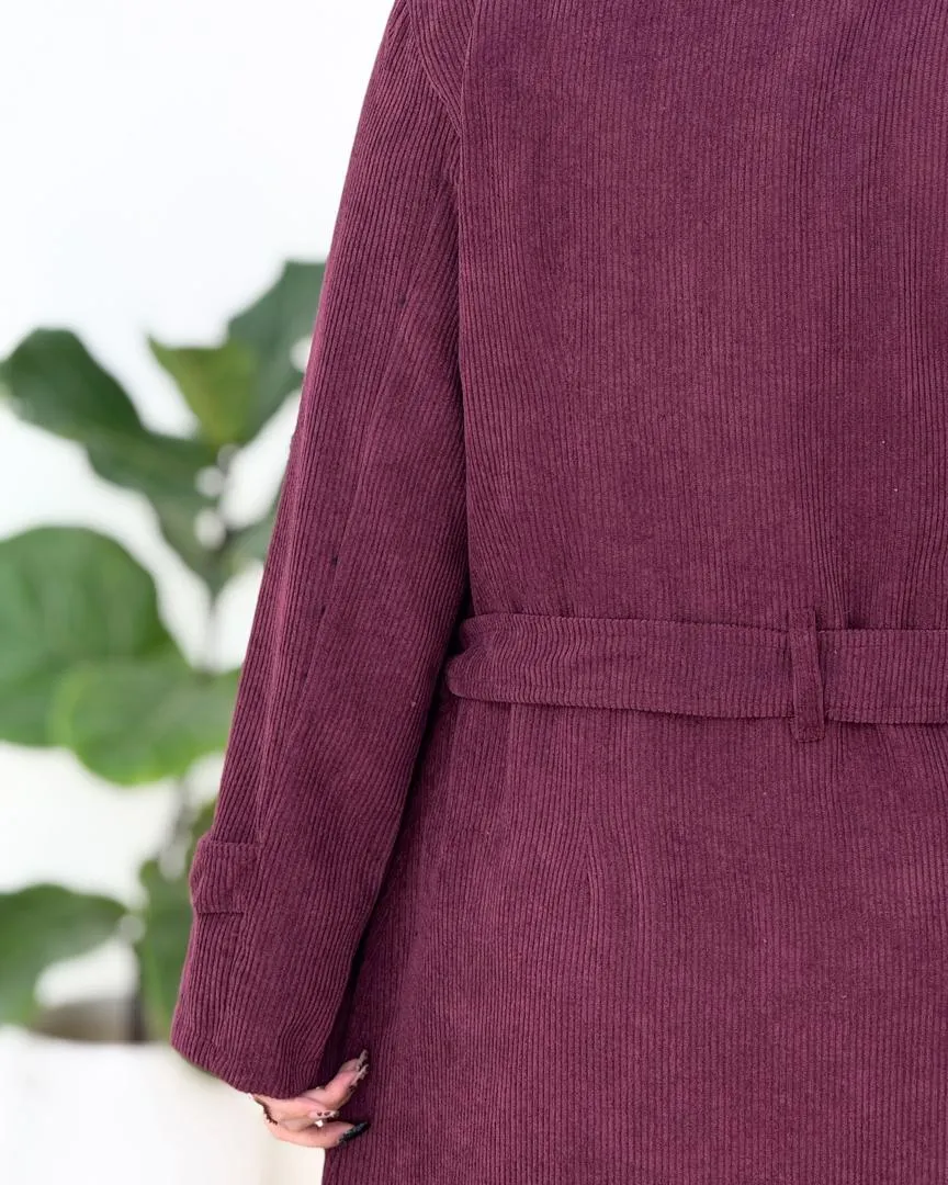 مانتو یقه انگلیسی کبریتی بند دار کد h485