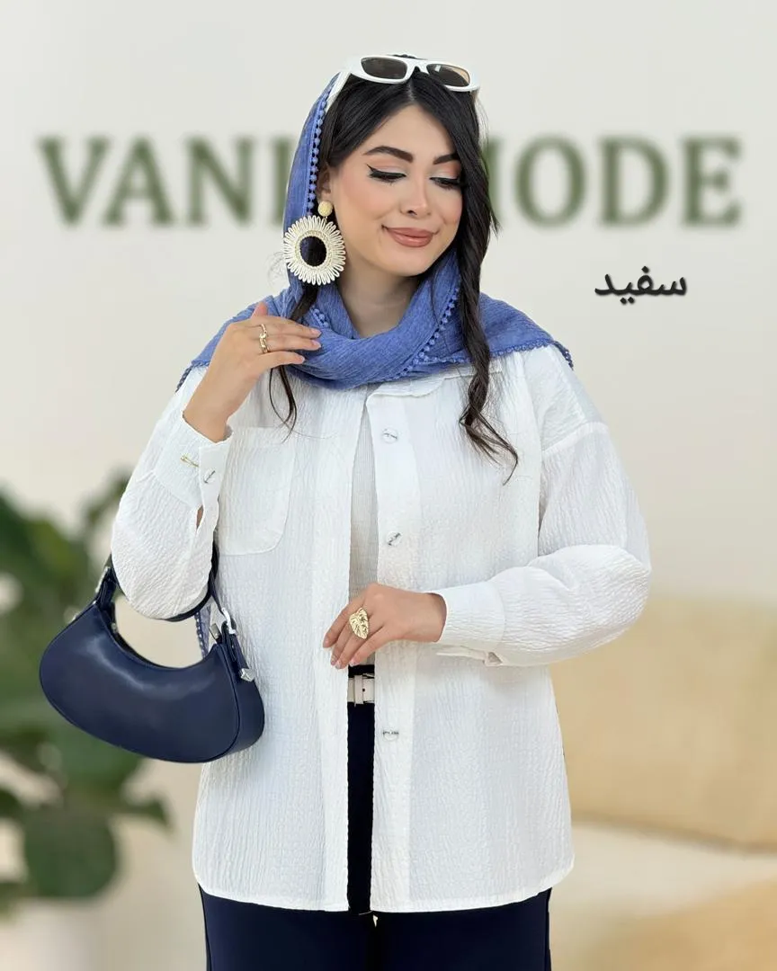 شومیز پیلی دار کرسپو کد h1