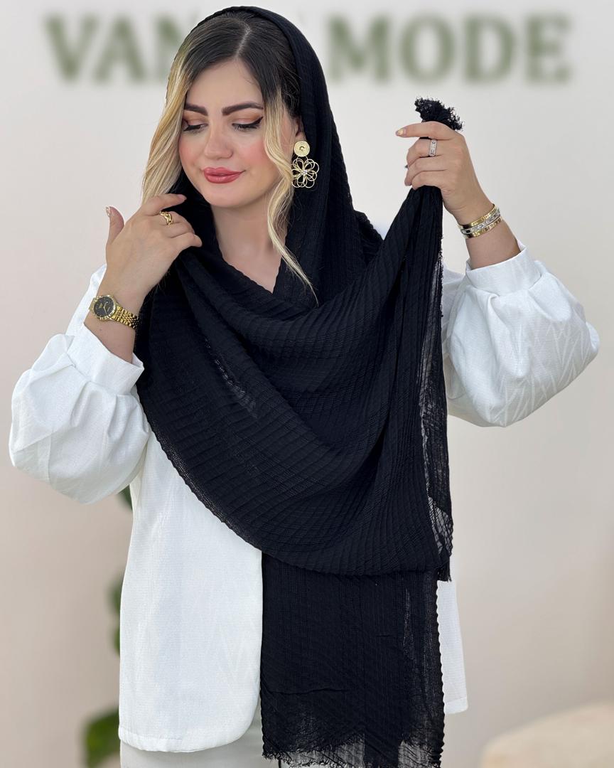 شال حصیری منگوله دار کد h174