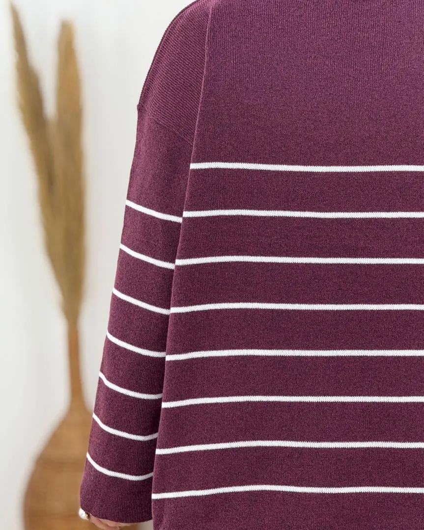 بلوز بافت راه راه