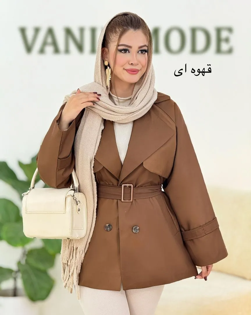 ترنچ کت آستر دار کد h439