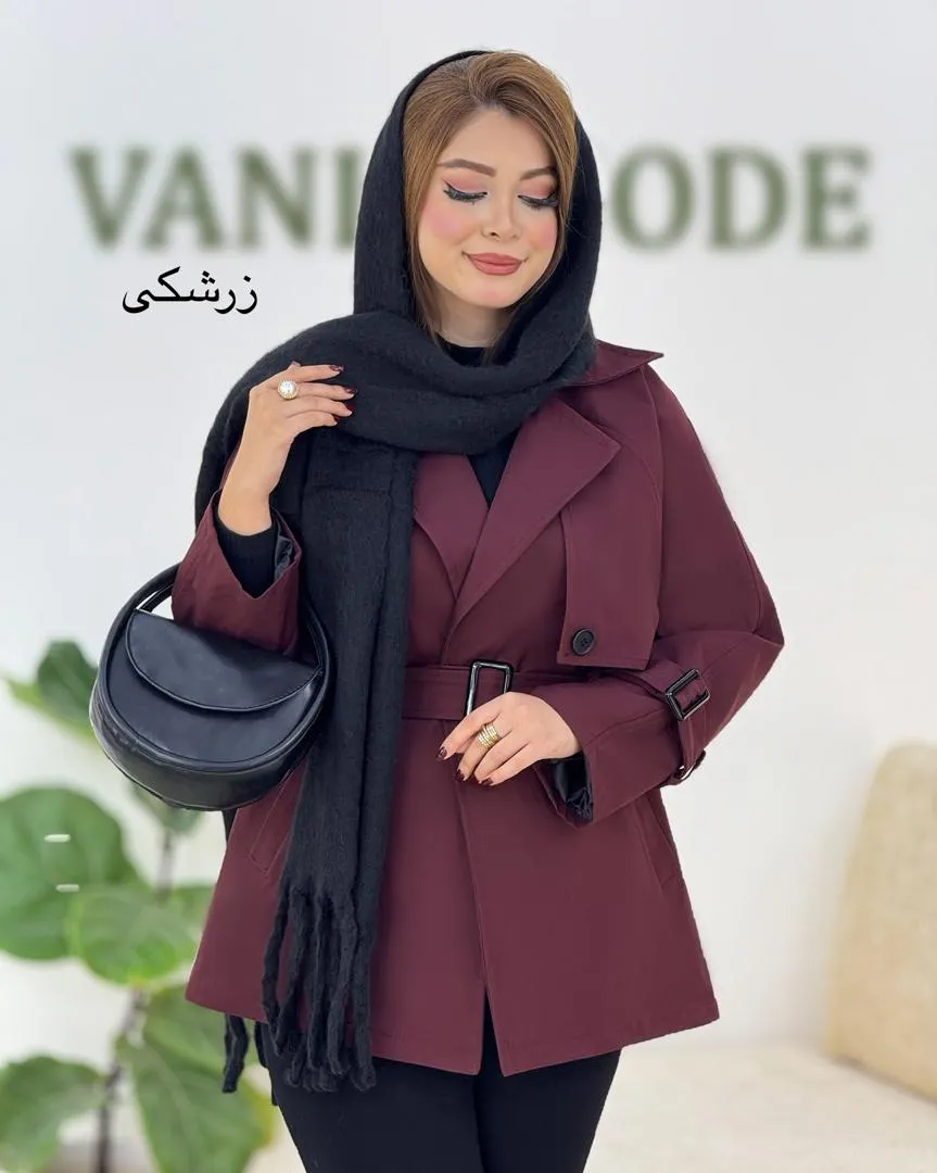 بارانی دکمه نما کتان کجراه کد h594