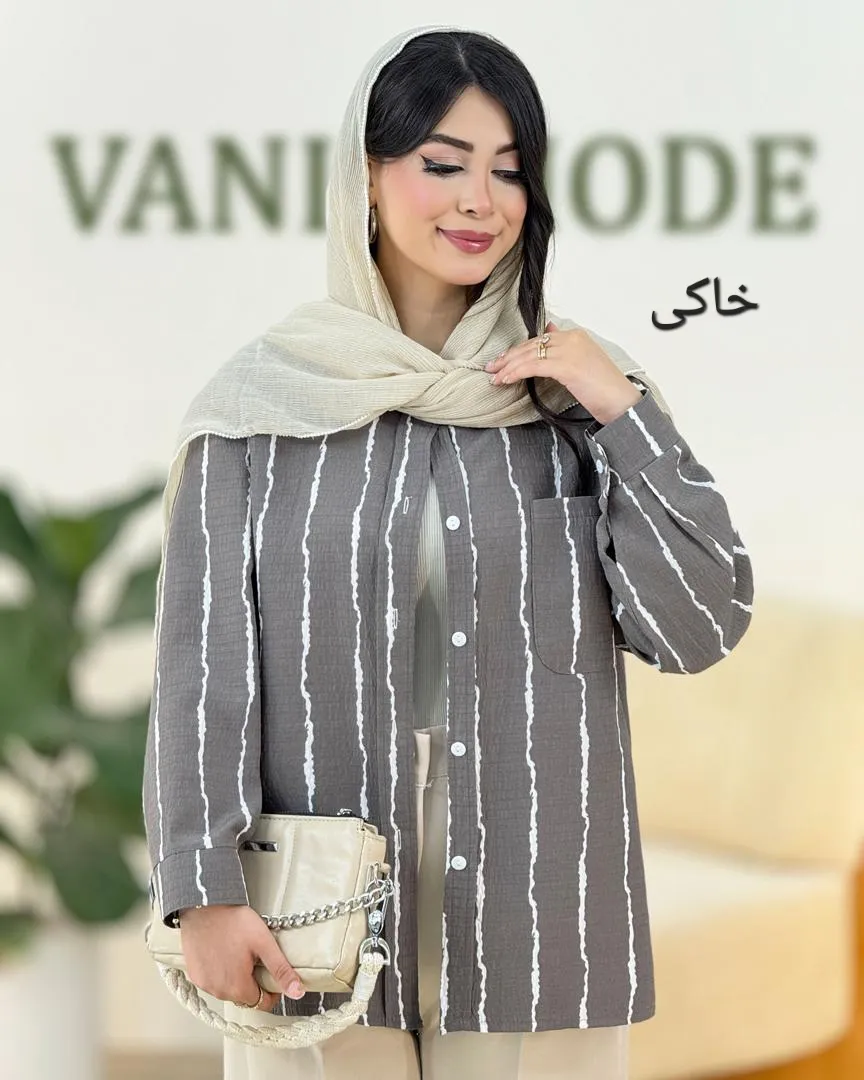 شومیز السا جلو دکمه دار کد g969