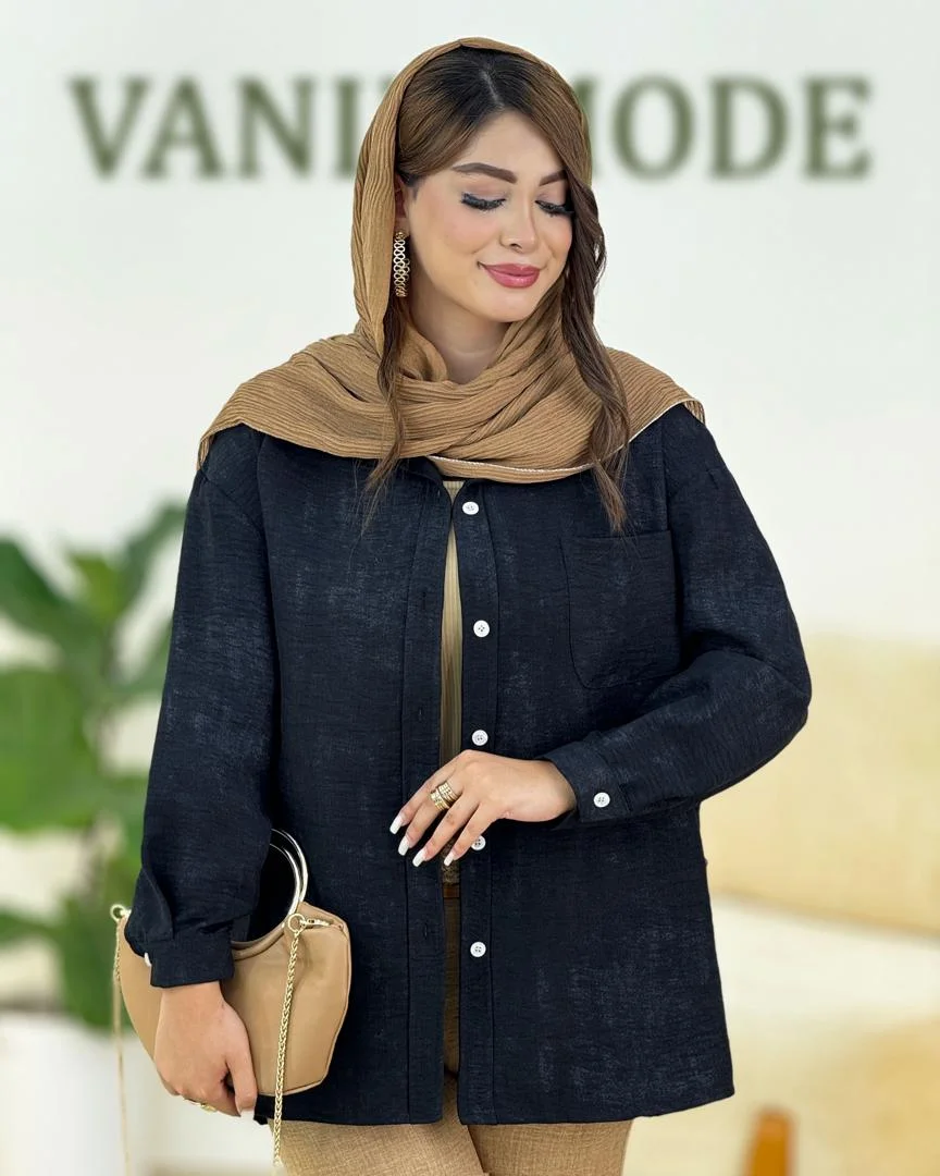 شومیز گازوییلی پایین هلال دار کدh338