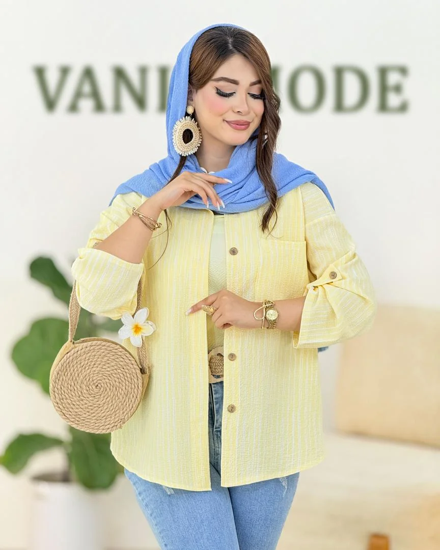 شومیز پری پفکی راه راه کدH334