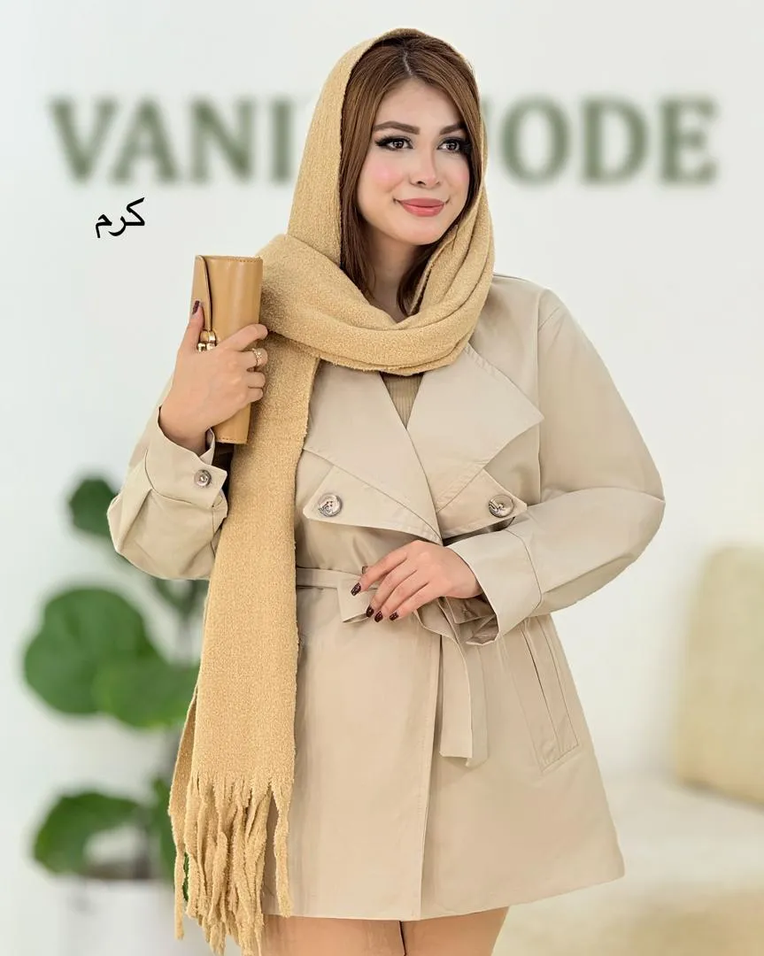 بارانی آستین مچ دار مموری کد H390