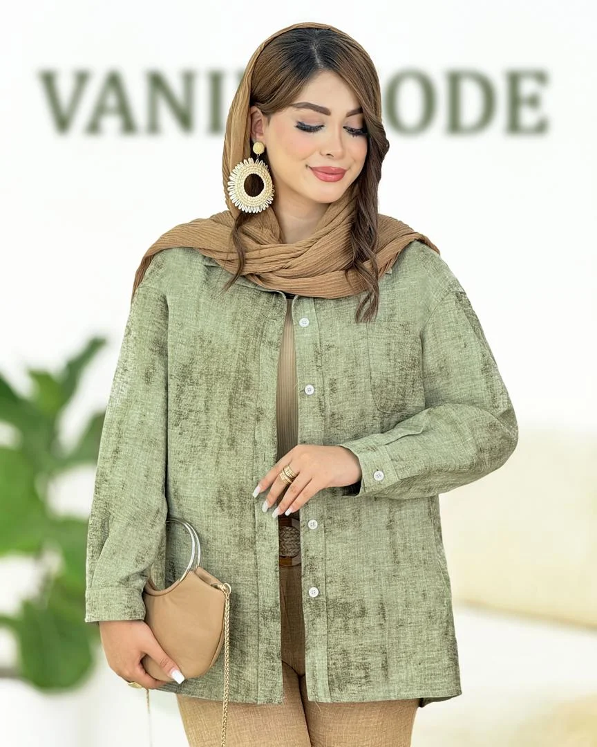 شومیز گازوییلی پایین هلال دار کدh338