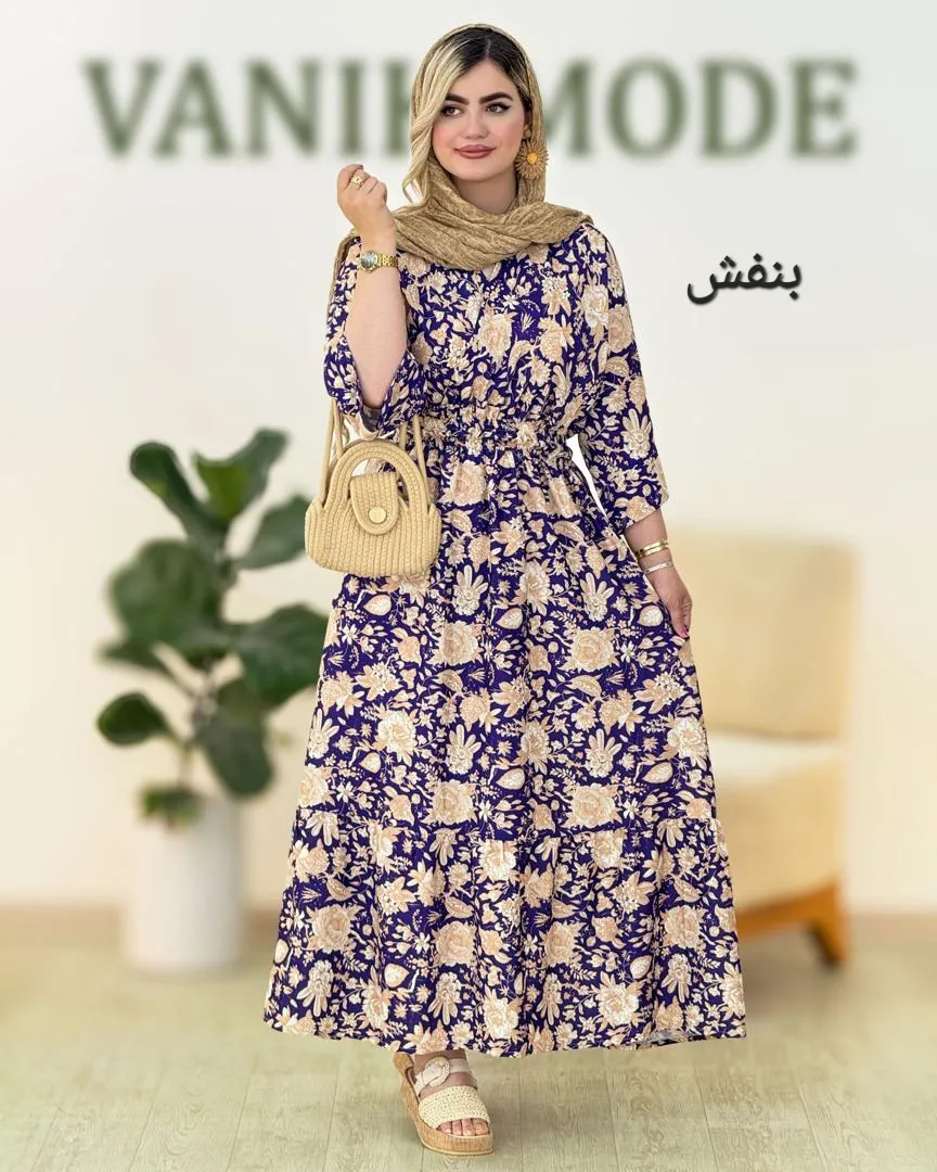 پیراهن ساحلی چین دار کد h2