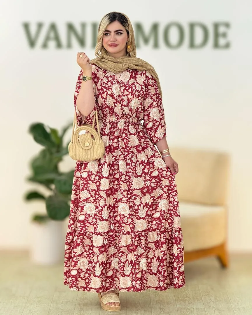 پیراهن ساحلی چین دار کد h2