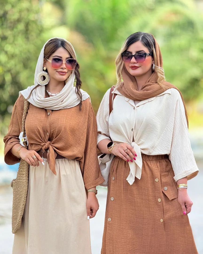 شومیز گره ای پیش بلند پشت کوتاه کد H268