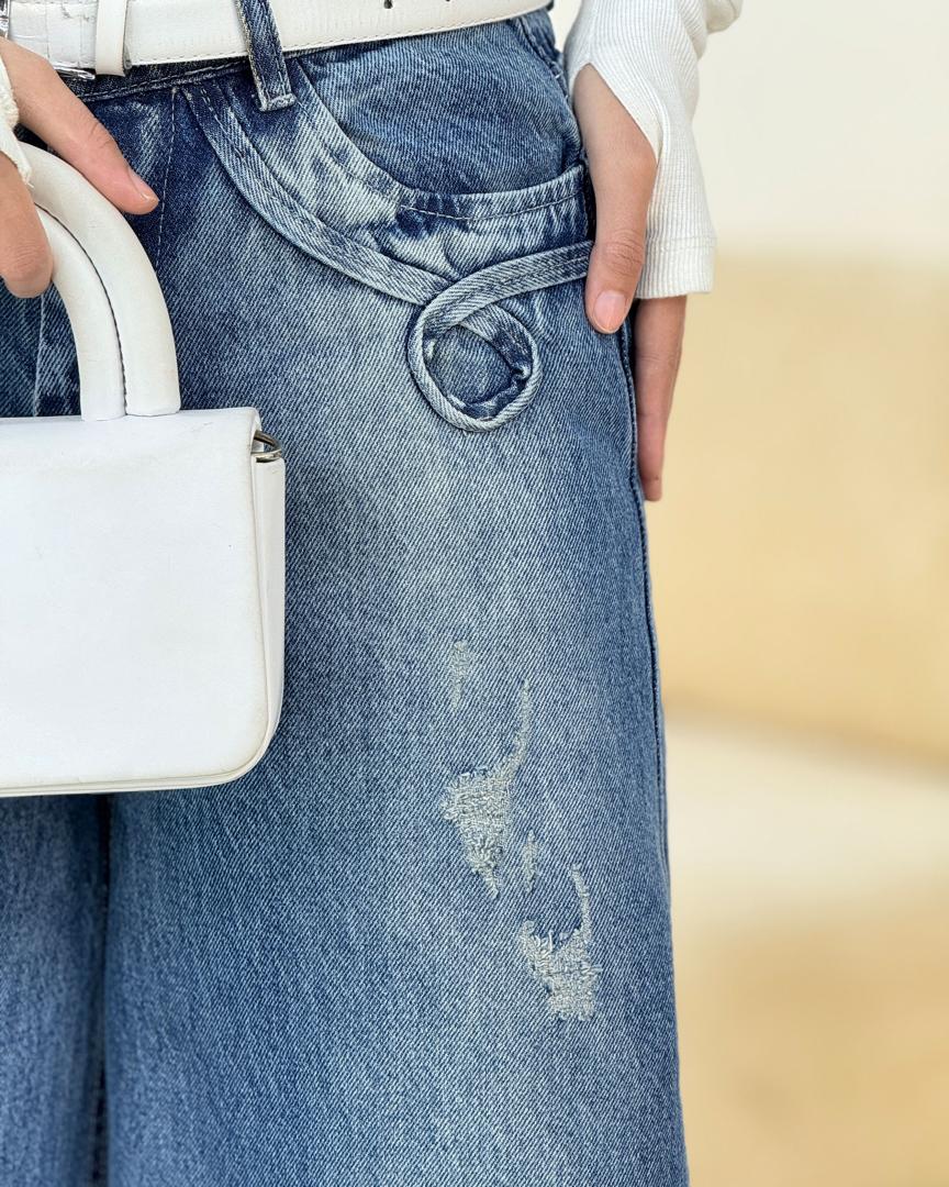 شلوار فول بگ نواردوزی کد g930