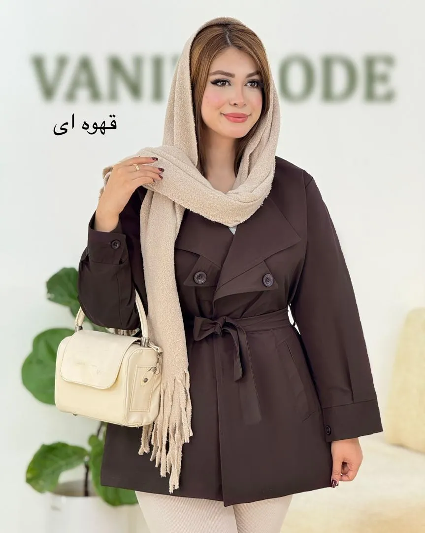 بارانی آستین مچ دار مموری کد H390