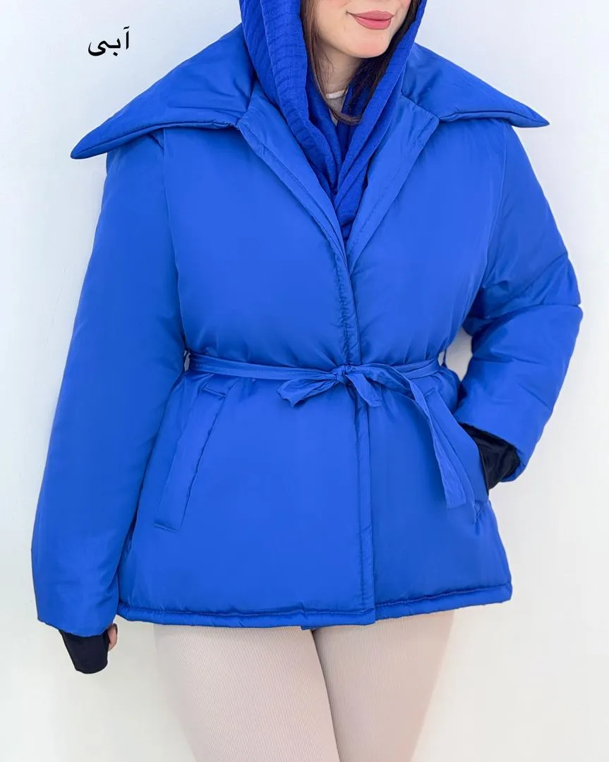 کاپشن جلو جیب یقه پهن کد h611