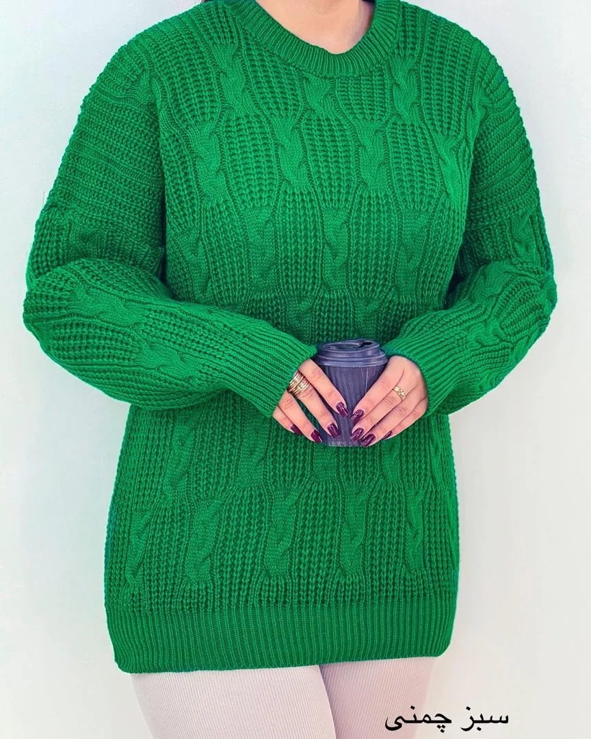 بافت یقه گرد سرشانه افتاده کد h522