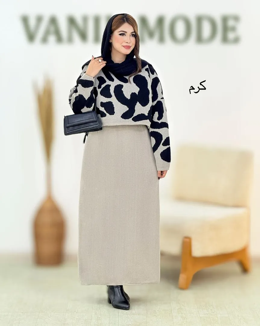 رویه سارافون بافت طرح گاوی کد h732