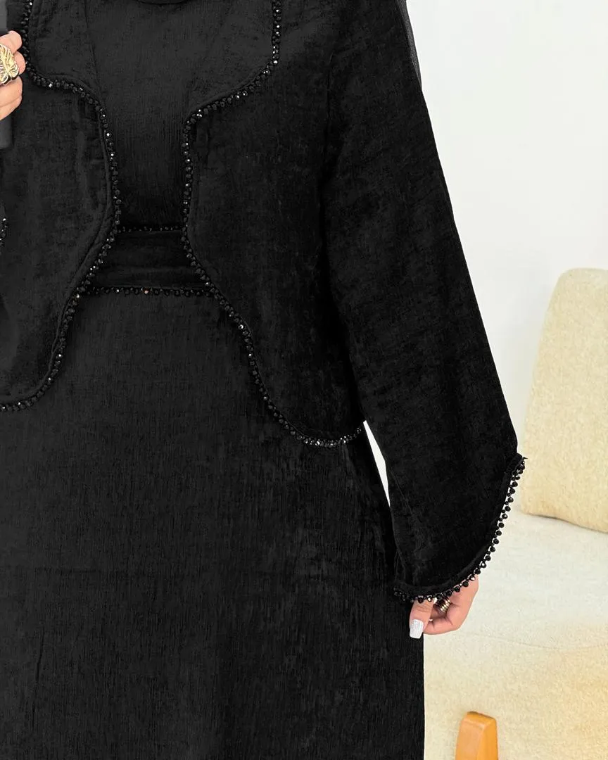 ست کت سارافون و کمربند سنگدوزی کد h761