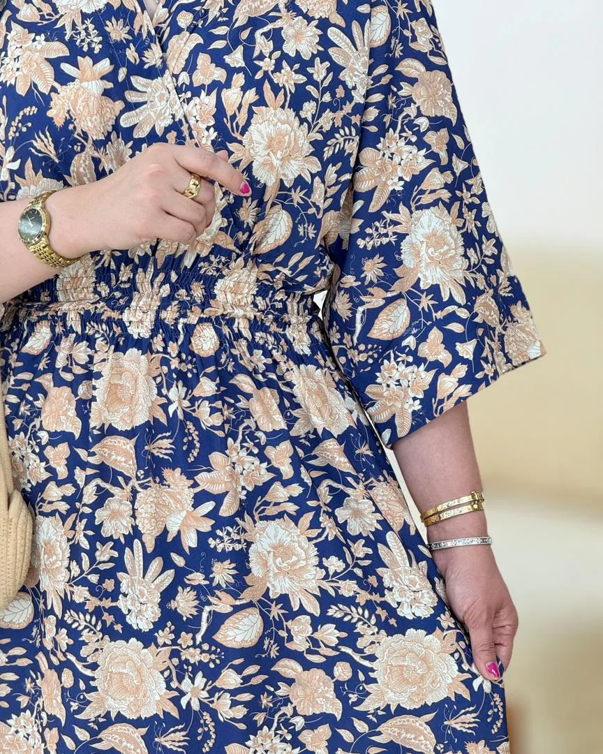 پیراهن ساحلی چین دار کد h2