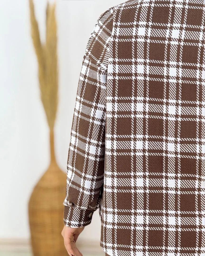 کت چهارخونه پشمی اکریلیک