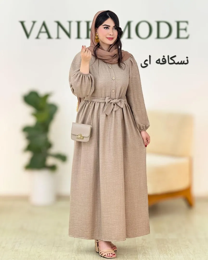 پیراهن بلند بهاری کد g797