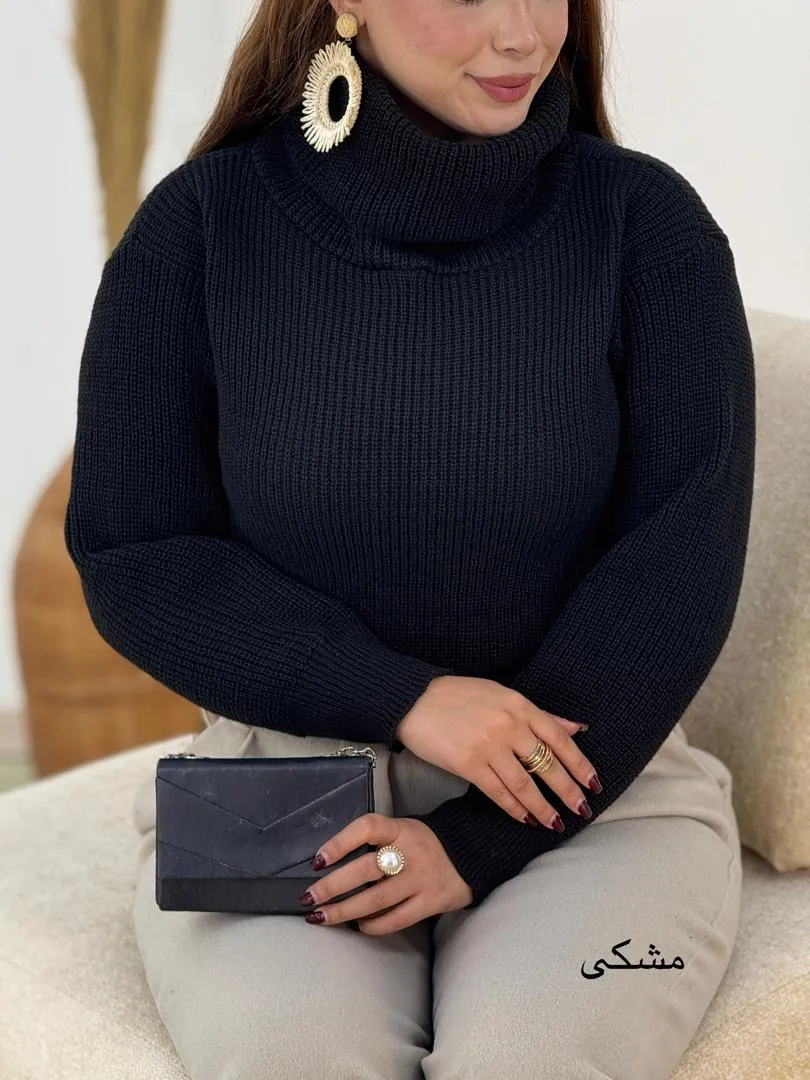 بلوز بافت یقه اسکی کد h655