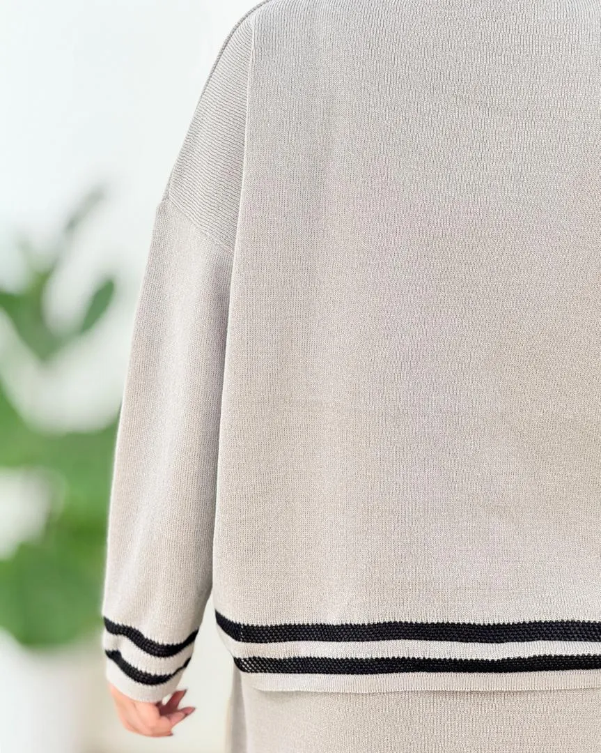 ست بلوز هلالی ودامن کمر کش کد h660