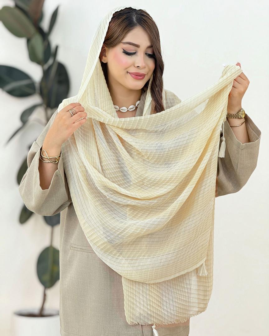 شال حصیری منگوله دار کد h174