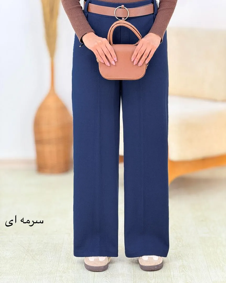 شلوار فوتر بگ پیلی دار کد h634