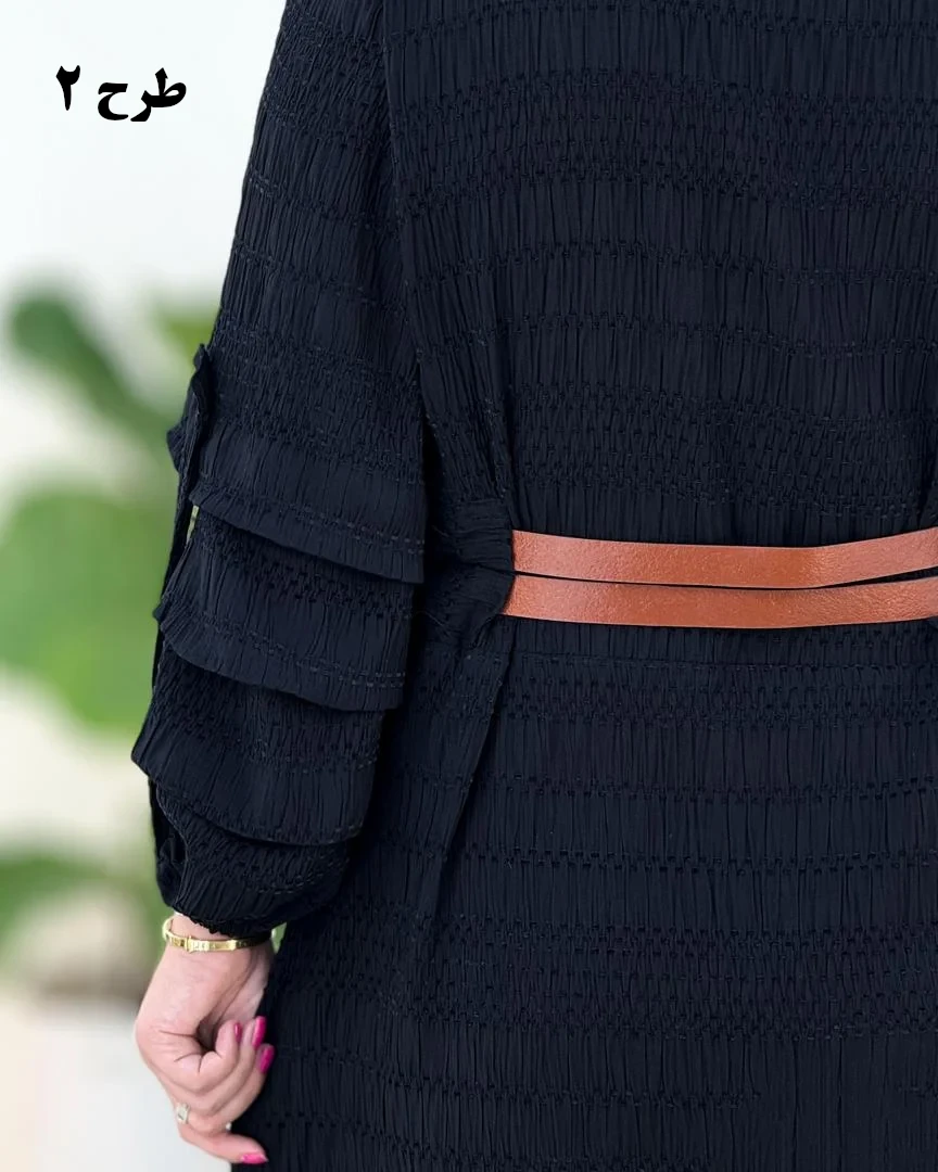 پیراهن آستین پاگون دار کدH308