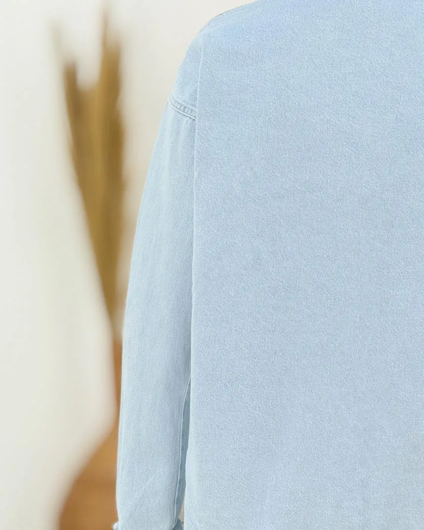 کت جین دکمه پرسی کد h745