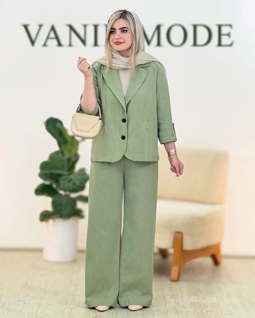 کت شلوار لینن کد g647