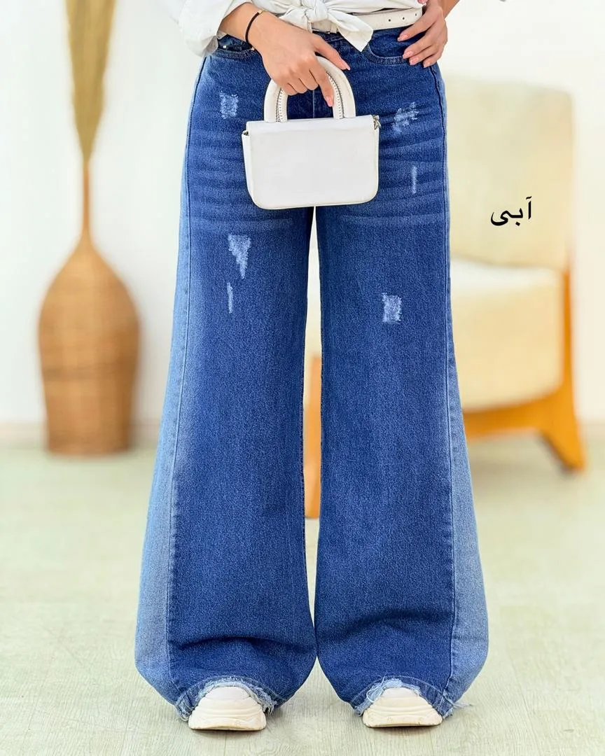 شلوار شافل پایین ریش کد h603