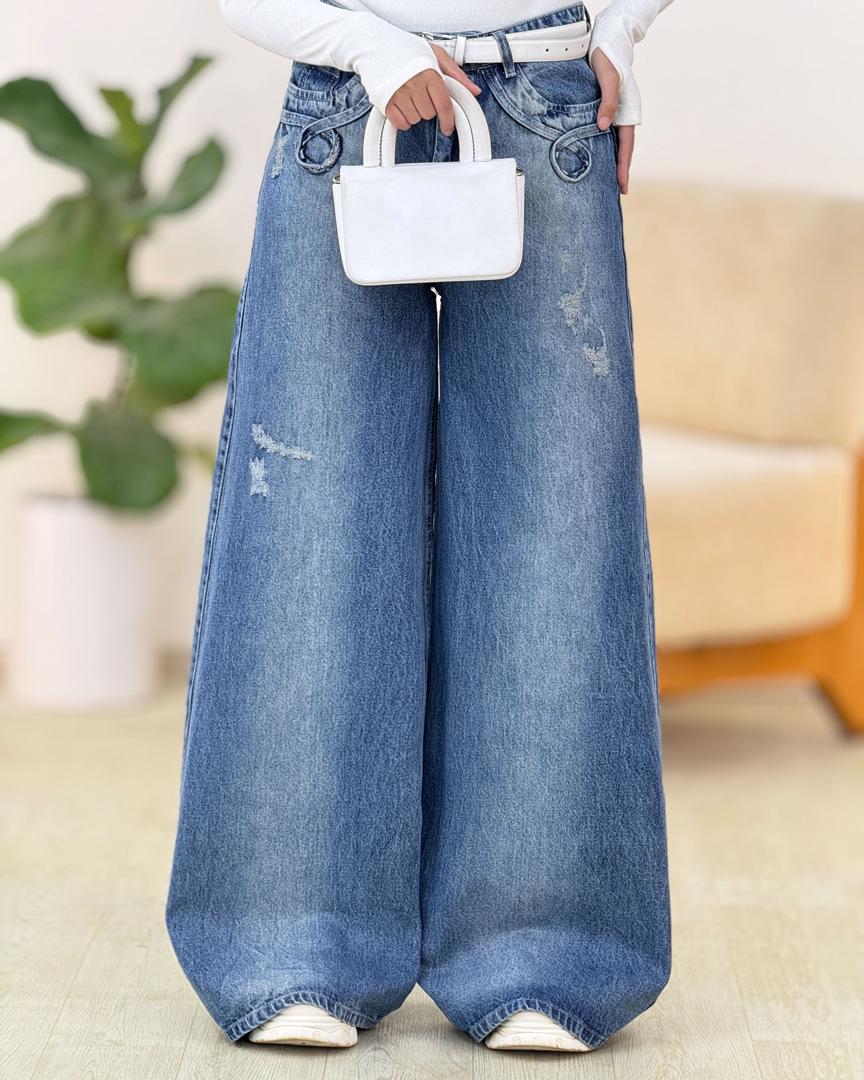 شلوار فول بگ نواردوزی کد g930