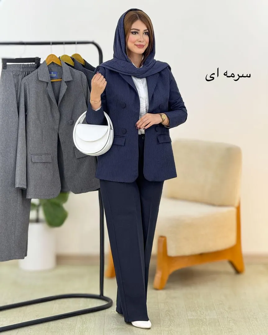 کت شلوار لایه دوزی دیپلمات کد H590