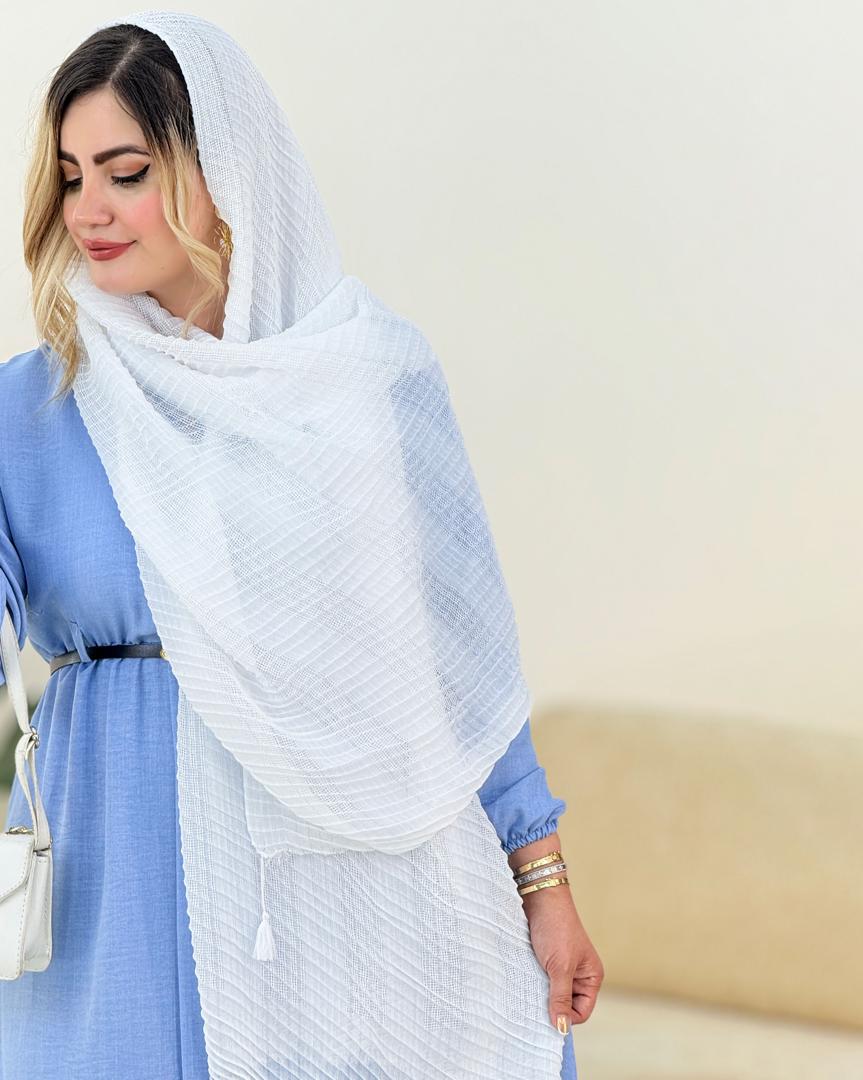 شال حصیری منگوله دار کد h174