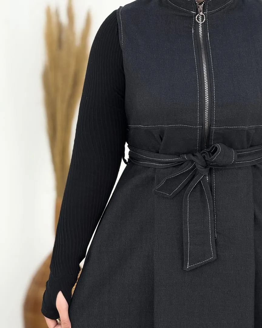 ست کت سارافون جین کاغذی کد h727