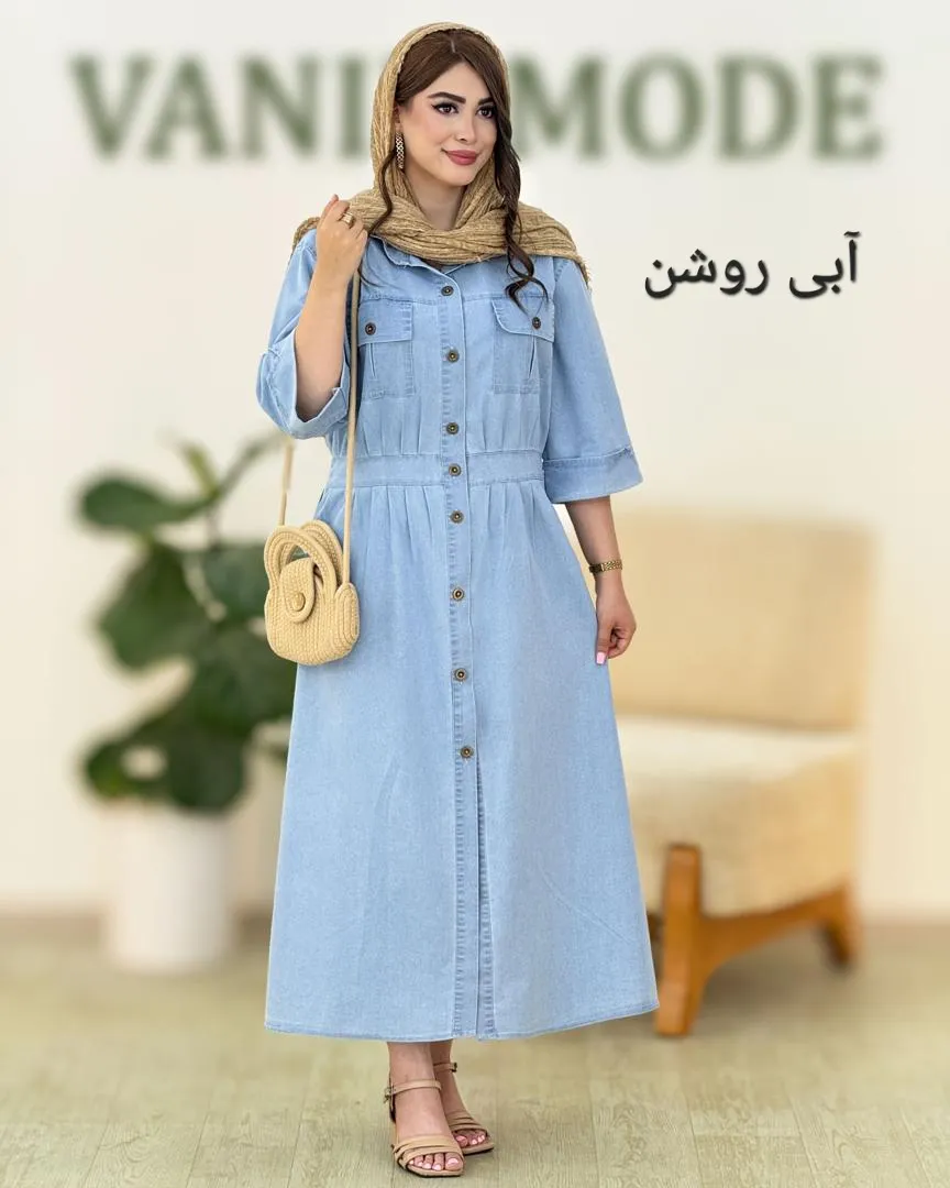 مانتو آستین پاکتی دو جیب کد h44